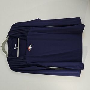 NFL team apparel ladies long sleeve gathered top XL